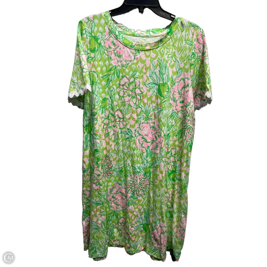 Dress Designer By Lilly Pulitzer In Green & Pink, Size: Xs
