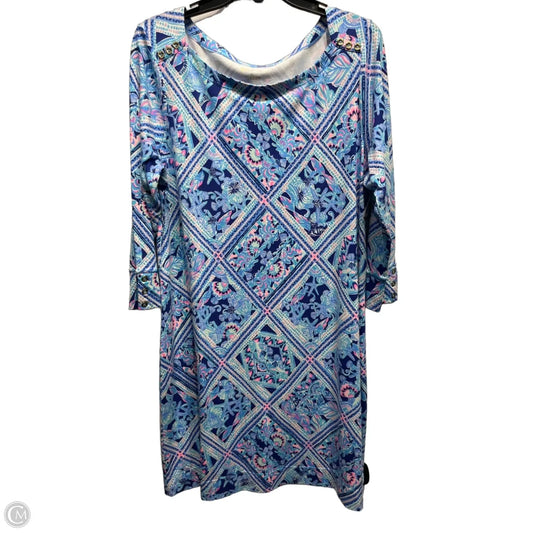 Dress Designer By Lilly Pulitzer In Blue & Pink, Size: Xl