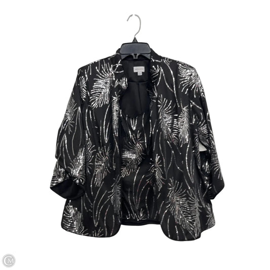 Blazer By MSGGLAMOR In Black & Silver, Size: Xl