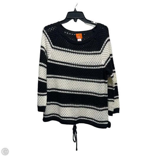 Sweater By Hearts Of Palm In Black & White, Size: M