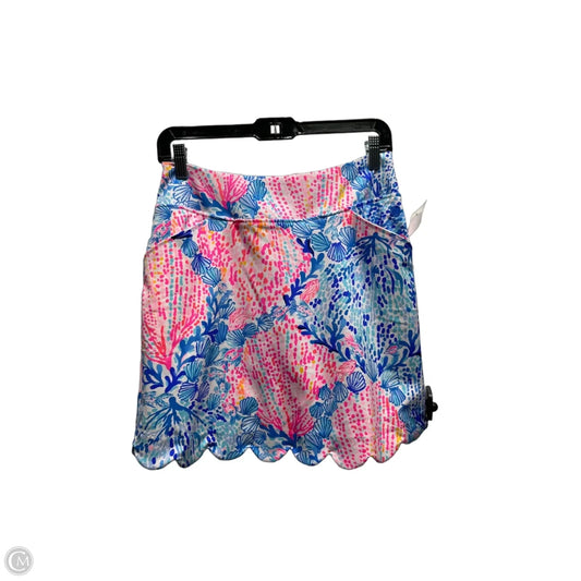 Skort Designer By Lilly Pulitzer In Blue & Pink, Size: S