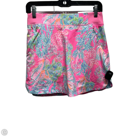 Skort Designer By Lilly Pulitzer In Blue & Pink, Size: Xs