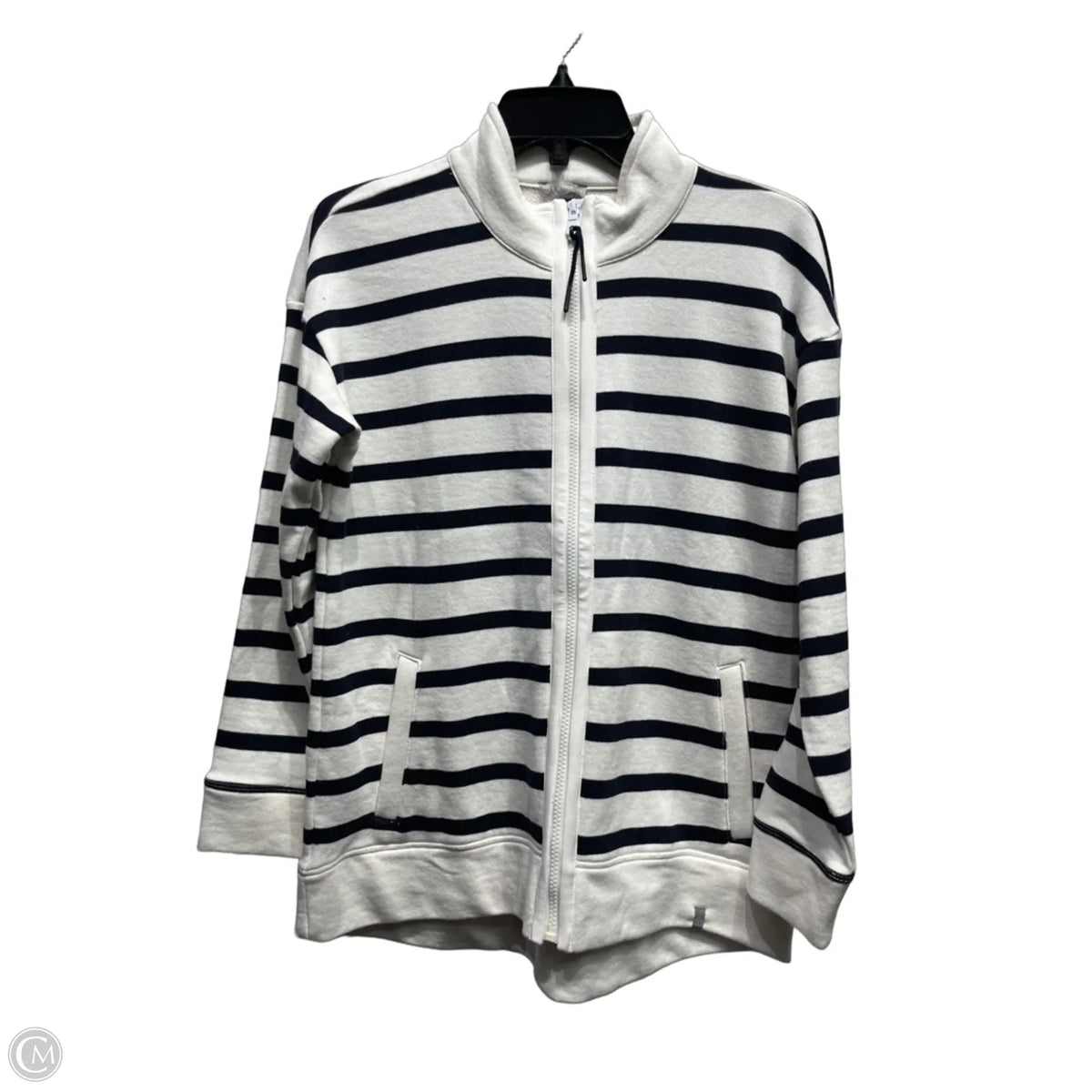 Jacket Other By Talbots In Blue & White, Size: Mp