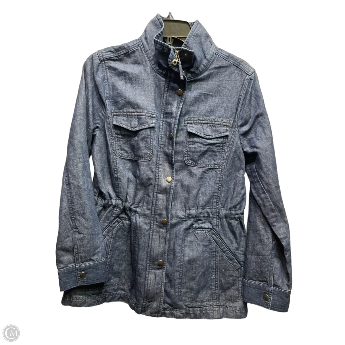 Jacket Denim By Talbots In Blue Denim, Size: S