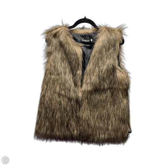 Vest Faux Fur & Sherpa By TANMING In Brown, Size: M