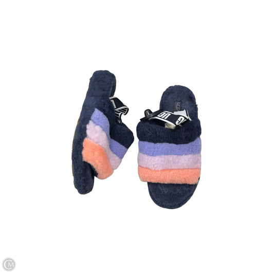 Sandals Designer By Ugg In Blue & Orange, Size: 7