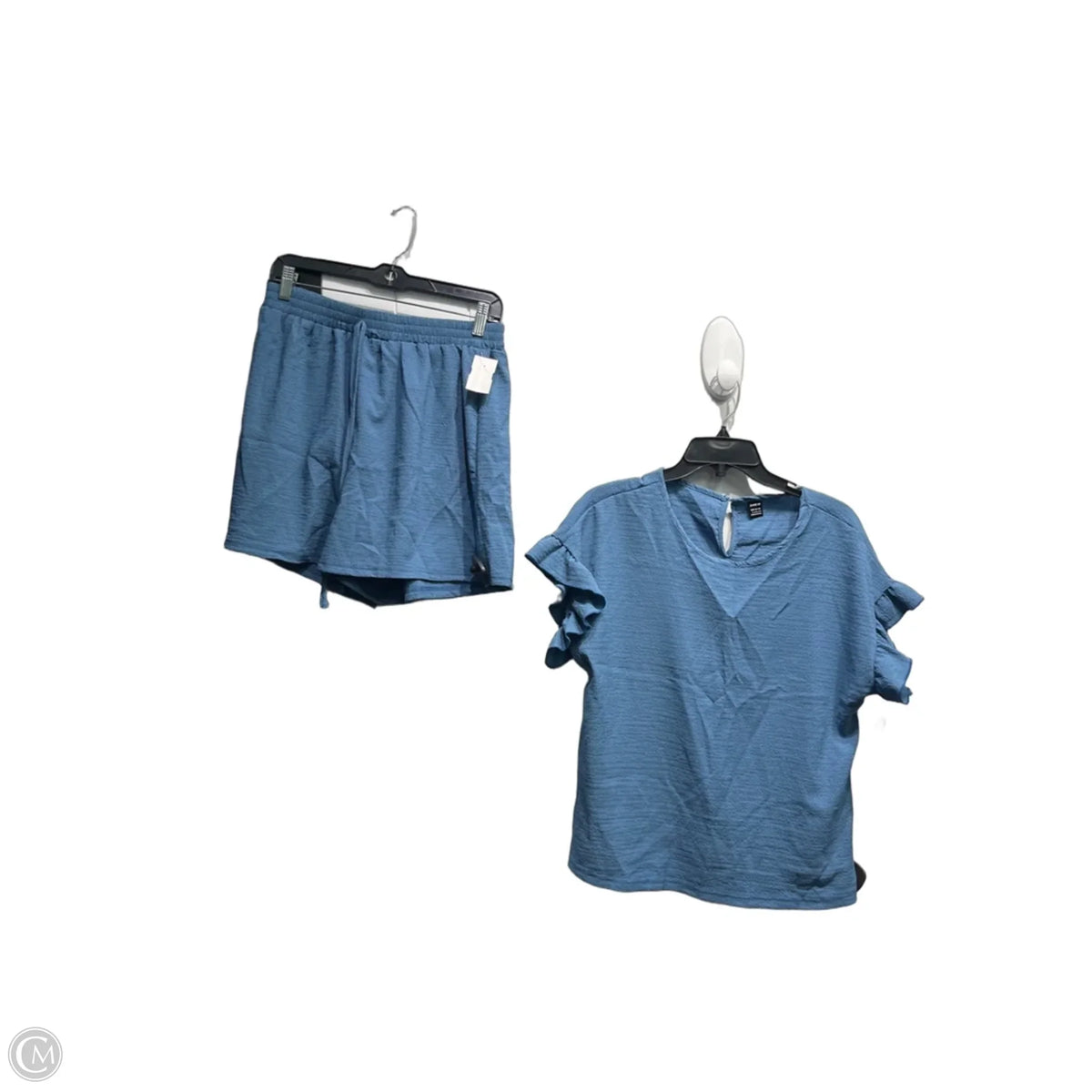 Shorts Set By Shein In Blue, Size: L