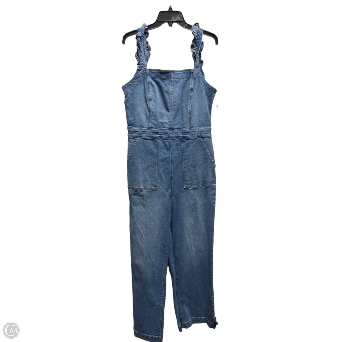 Jumpsuit By Ariat In Blue Denim, Size: L