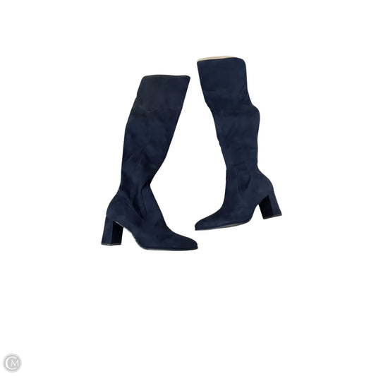 Boots Over-the-knee Heels By Marc Fisher In Blue, Size: 7.5