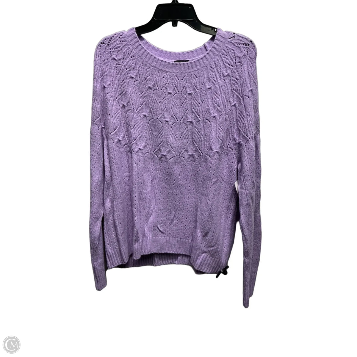 Sweater By Talbots In Purple, Size: L