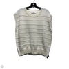 Sweater Short Sleeve By Double Zero In Cream, Size: M