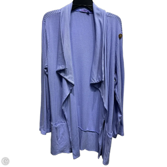 Sweater Cardigan By Fresh Produce In Purple, Size: M