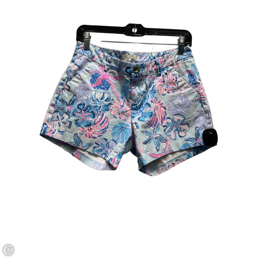 Shorts Designer By Lilly Pulitzer In Blue & Pink, Size: 4