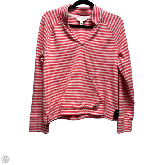 Top Long Sleeve Designer By Lilly Pulitzer In Orange & White, Size: S