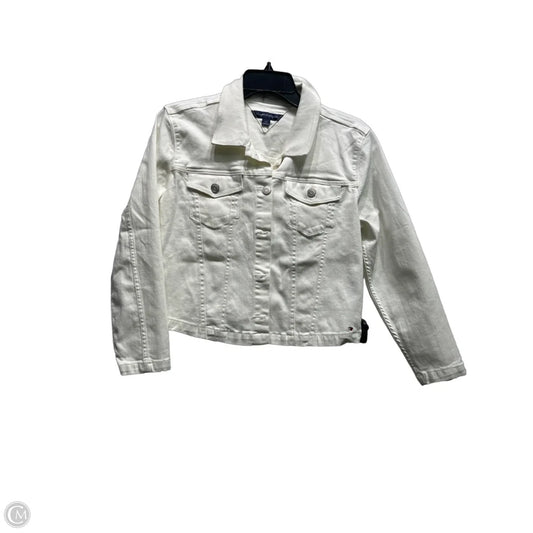 Jacket Denim By Tommy Hilfiger In White Denim, Size: S