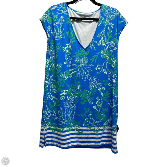 Dress Designer By Lilly Pulitzer In Blue & Green, Size: S