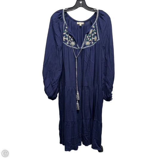Dress Casual Short By Max Studio In Navy, Size: Xl