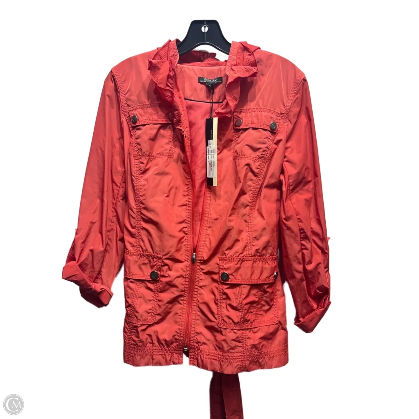 Jacket Windbreaker By  RENUAR In Red, Size: 8