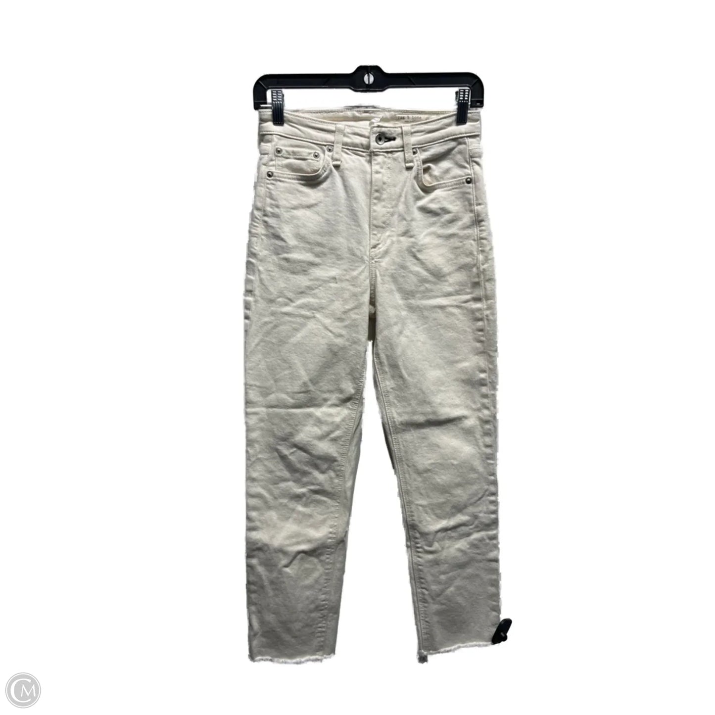 Jeans Skinny By Rag & Bones Jeans In Cream, Size: 2