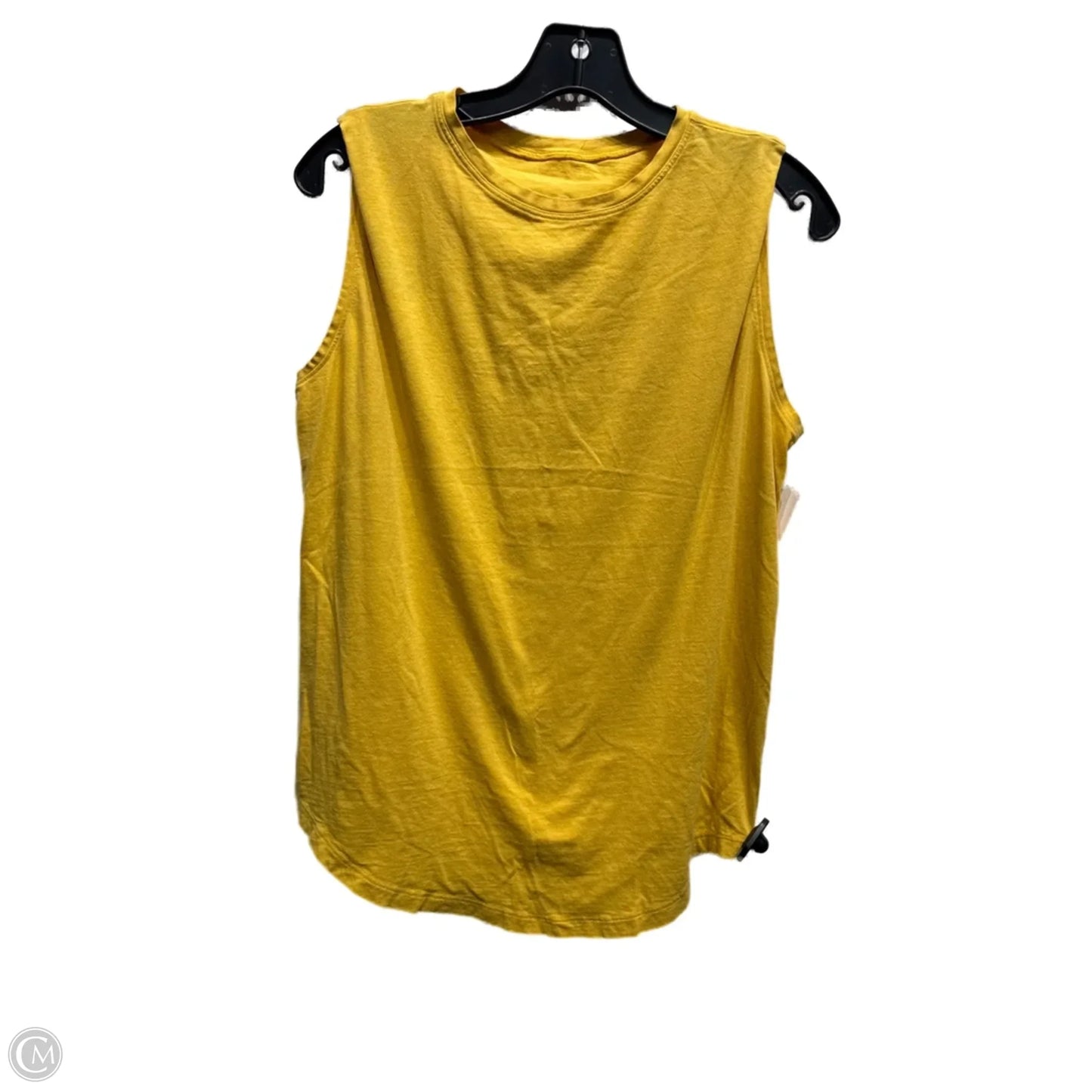 Athletic Top Short Sleeve By Lululemon In Yellow, Size: M
