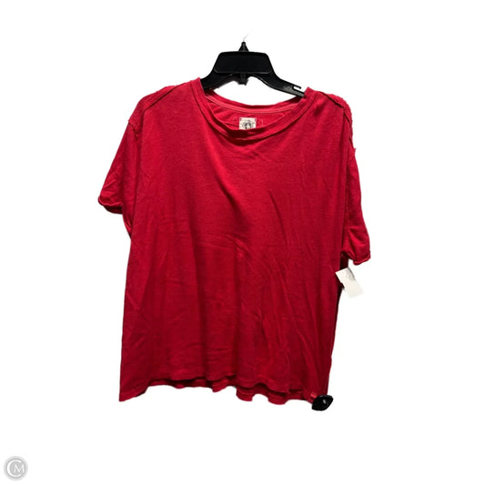 Top Short Sleeve By Free People In Red, Size: Xs