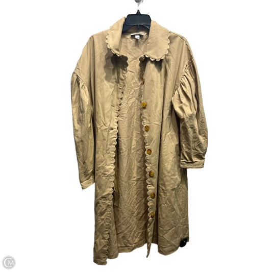 Coat Trench Coat By KIKA VARGAS In Tan, Size: L