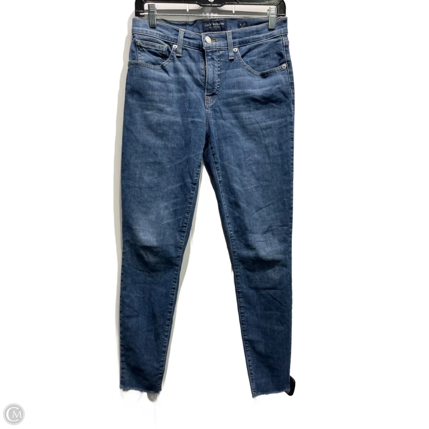 Jeans Skinny By Lucky Brand In Blue Denim, Size: 8