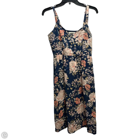 Dress Casual Midi By Cynthia Rowley In Blue & Orange, Size: 2
