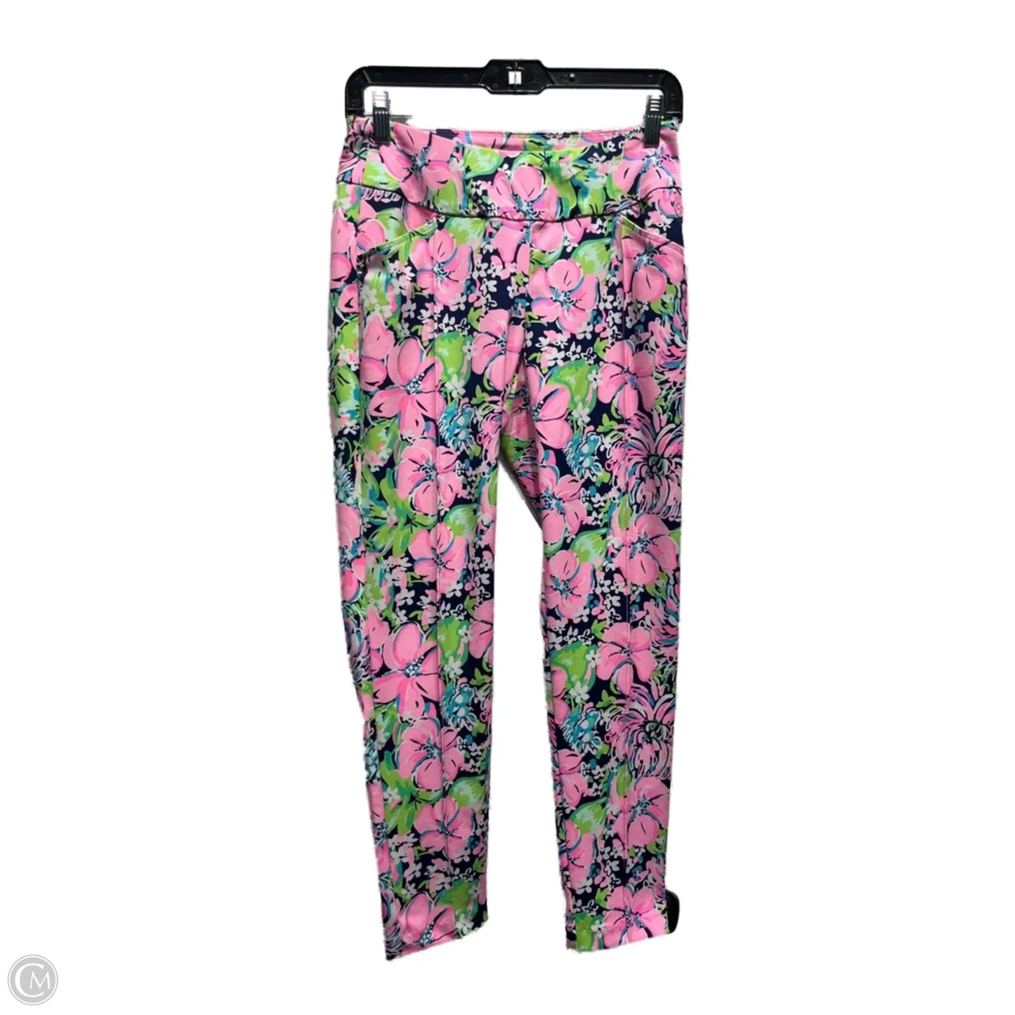 Pants Designer By Lilly Pulitzer In Green & Pink, Size: 2