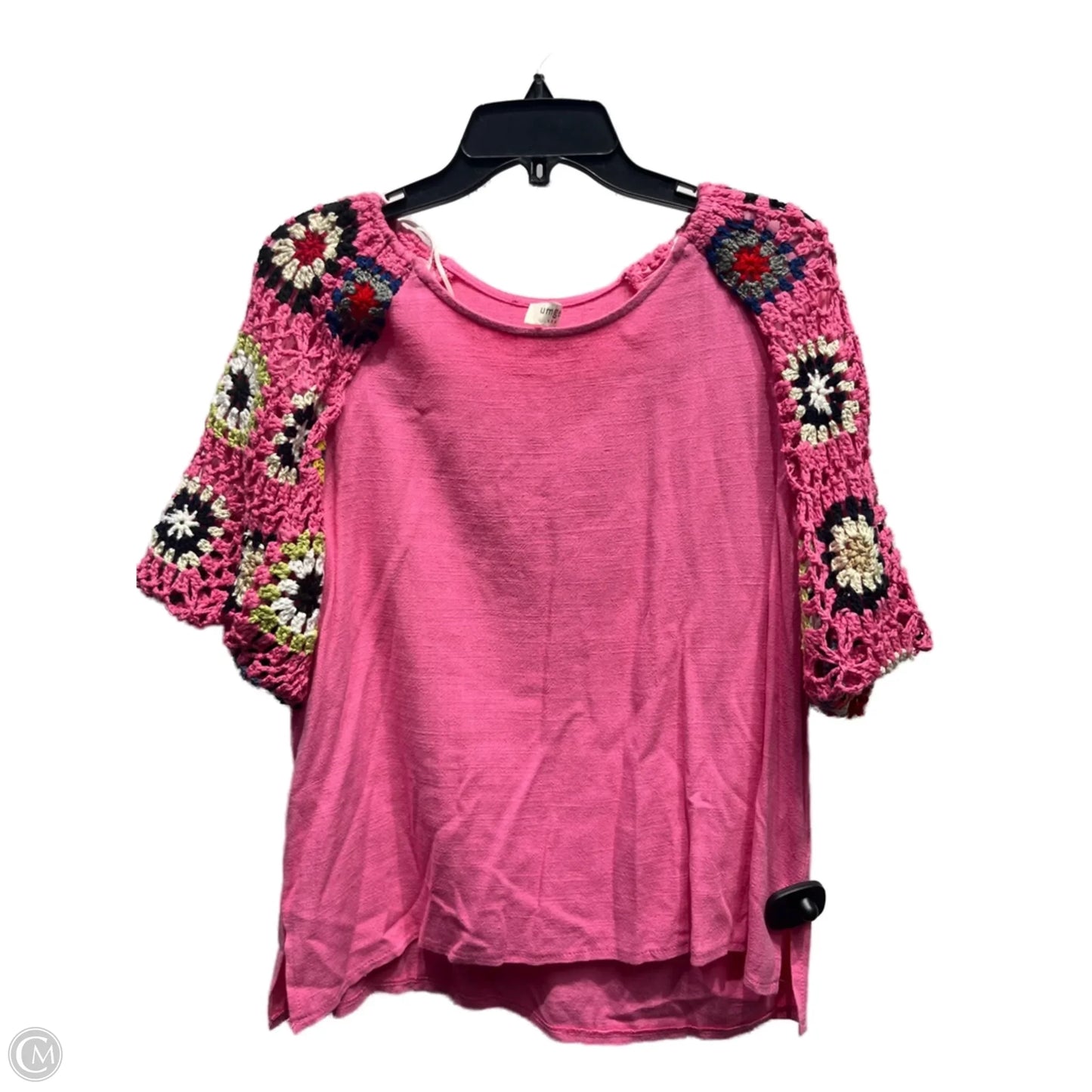 Top Short Sleeve By Umgee In Pink, Size: S