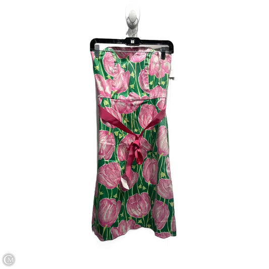 Dress Designer By Lilly Pulitzer In Green & Pink, Size: Xs