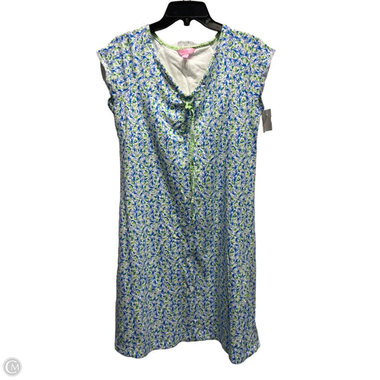 Dress Designer By Lilly Pulitzer In Blue & Green, Size: M