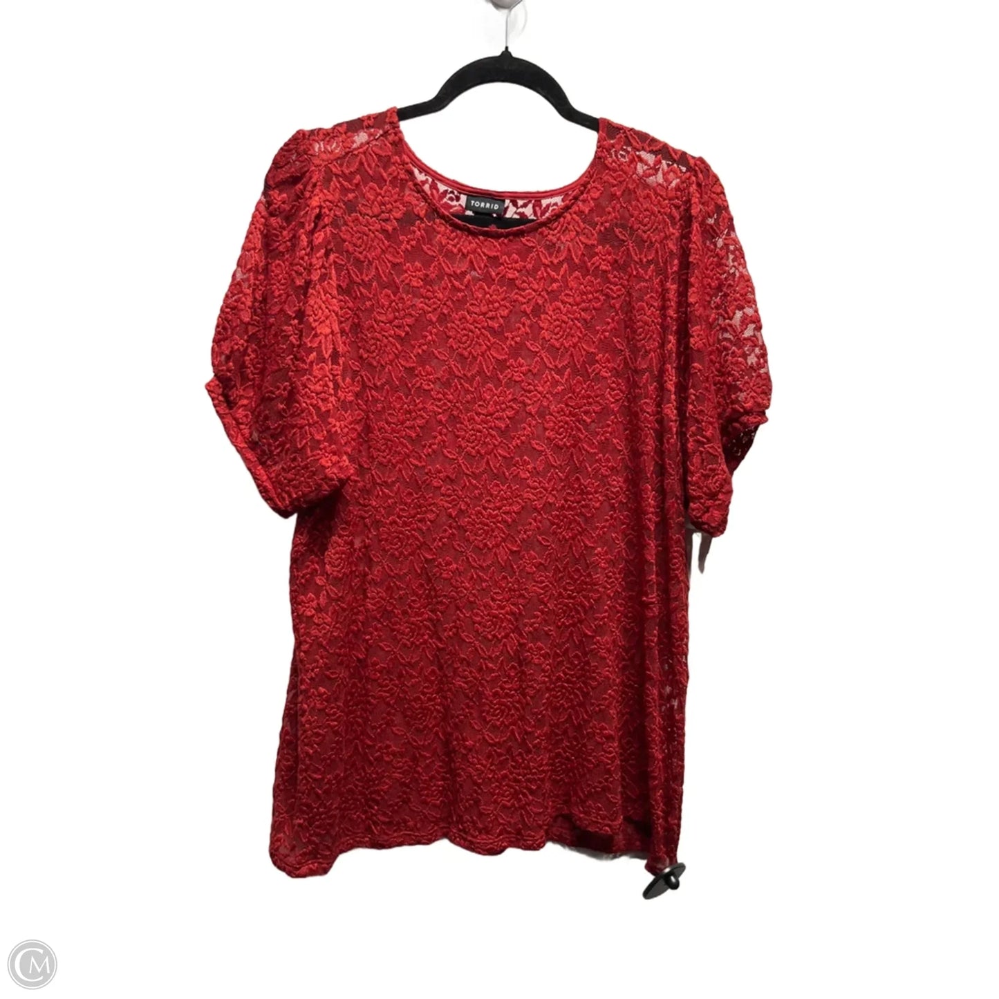 Top Short Sleeve By Torrid In Red, Size: 2x