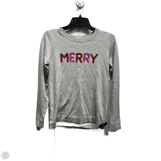 Sweater By J. Crew In Grey & Red, Size: Xs