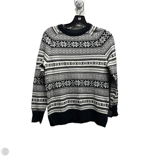 Sweater By Old Navy In Black & White, Size: Xsp