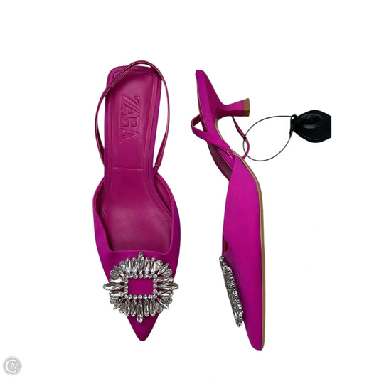 Shoes Heels Kitten By Zara In Pink, Size: 7