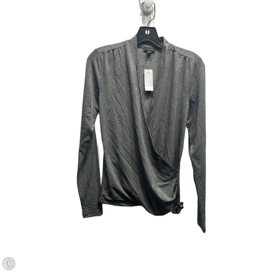 Top Long Sleeve By Ann Taylor In Silver, Size: Xs