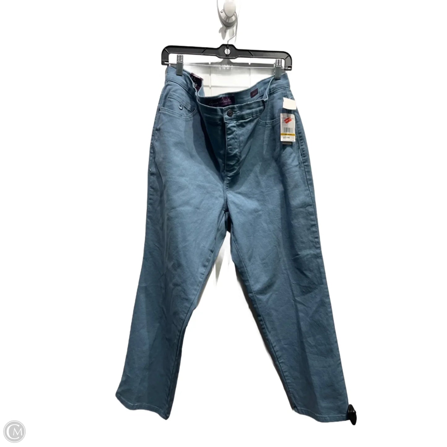 Jeans Straight By Gloria Vanderbilt In Blue Denim, Size: 16