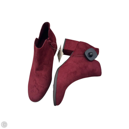 Boots Ankle Heels By Kim Rogers In Red, Size: 8