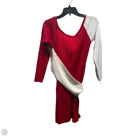 Dress Casual Short By Shein In Red & White, Size: M