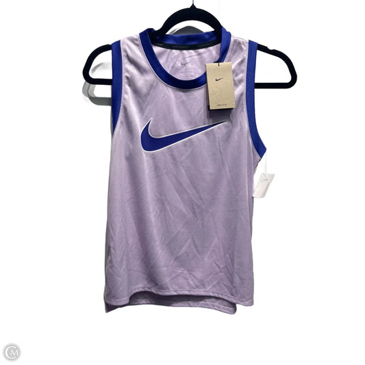 Athletic Tank Top By Nike Apparel In Purple, Size: S