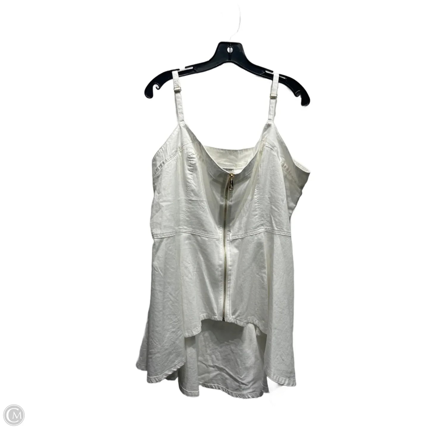 Top Sleeveless By Thalia Sodi In White, Size: Xxl