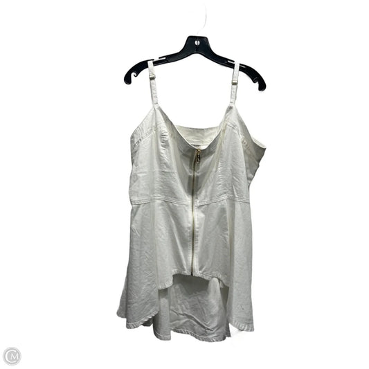 Top Sleeveless By Thalia Sodi In White, Size: Xxl