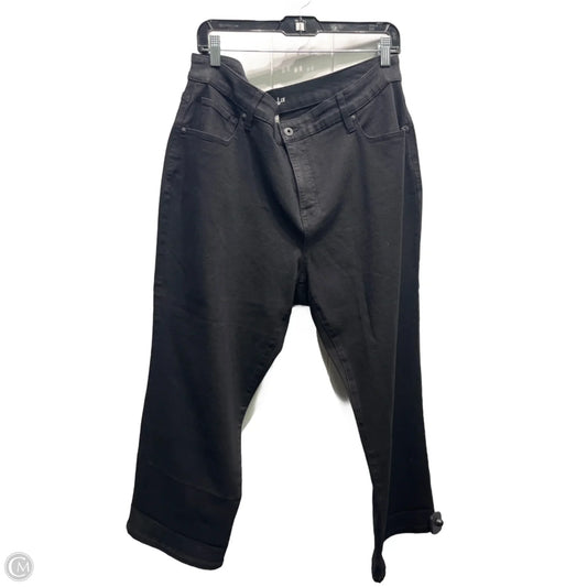 Capris By Style And Company In Black Denim, Size: 18
