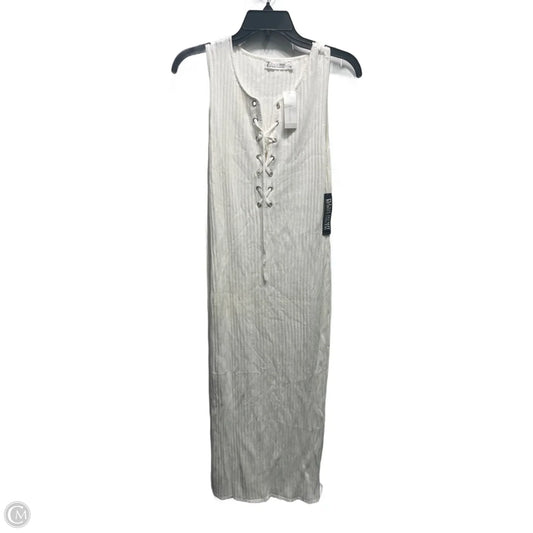 Dress Casual Midi By New York And Co In White, Size: S