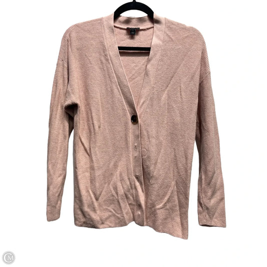 Sweater Cardigan By Ann Taylor In Mauve, Size: S