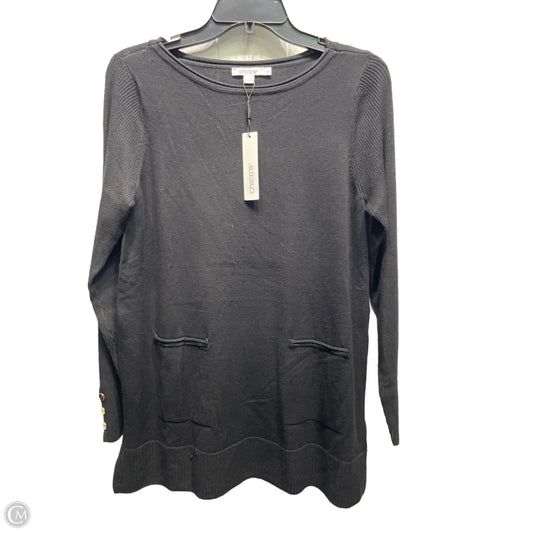Top Long Sleeve By Chicos In Black, Size: M