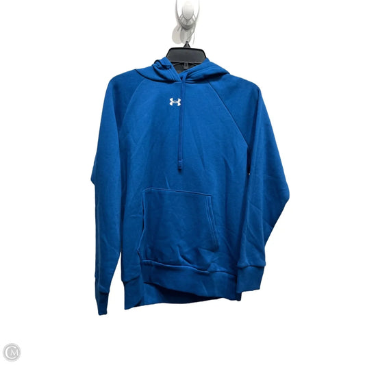 Athletic Sweatshirt Hoodie By Under Armour In Blue, Size: S