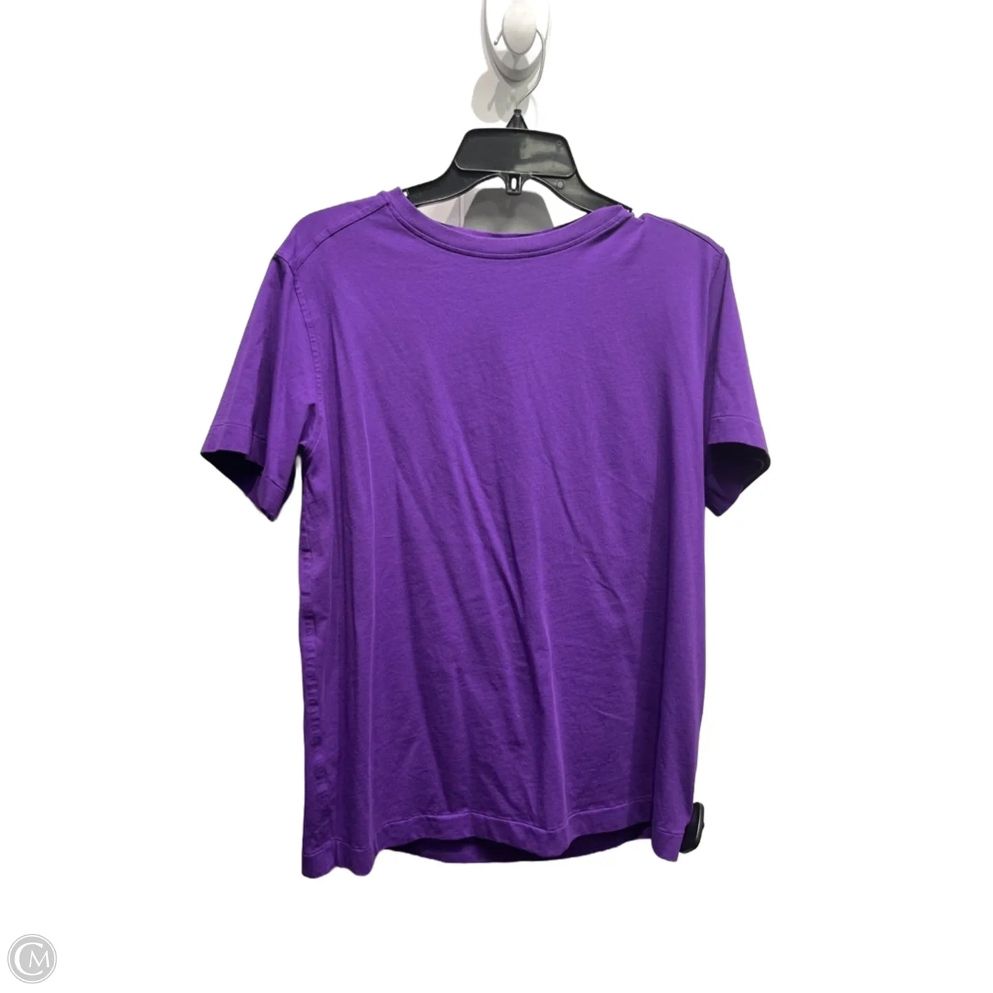 Athletic Top Short Sleeve By Lululemon In Purple, Size: 8