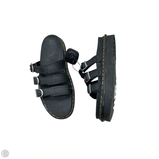Sandals Flats By Dr Martens In Black, Size: 8